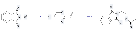 2-Propenoic acid,2-bromoethyl ester can be used to produce N-(2-acryloyloxy-ethyl)-phthalimide at the temperature of 60 °C